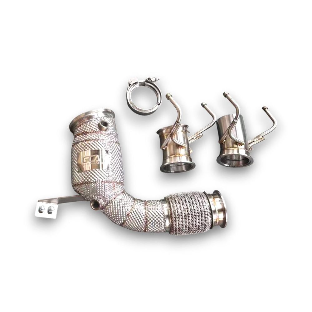 2023+ BMW X1/X2 Downpipe | U10/U11 B46/B48 - Yes Heat Shield / 200 Cell Euro 6 Sport High Flow Cat - Downpipes